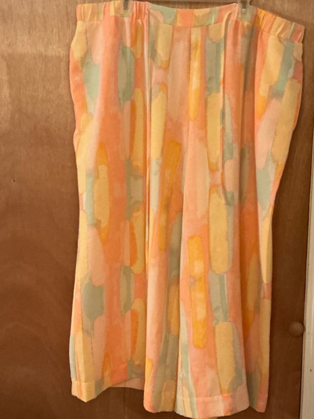 Cato wide legged Papaya pants